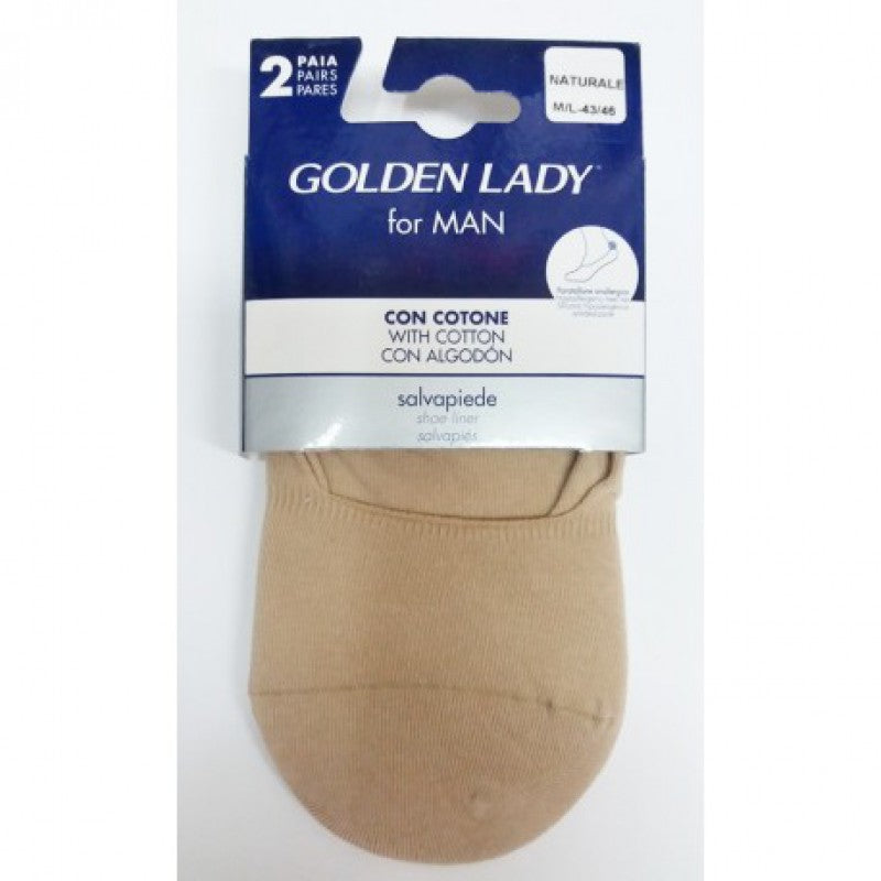 GOLDEN LADY FOR MAN SALVAPIEDE UOMO 39/42 NATURALE 2 PAIA