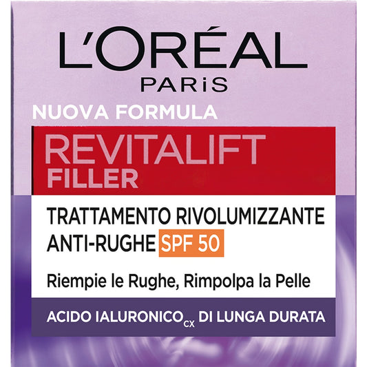 L'OREAL REVITALIFT FILLER TRATTAMENTO RIVOLUMIZZANTE ANTI-RUGHE SPF50 50ML