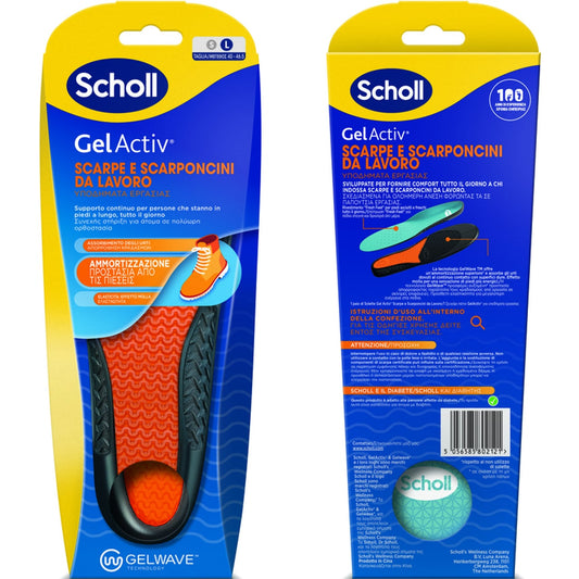 SCHOLL SOLETTA GEL ACTIVE SCARPE E SCARPONCINI DA LAVORO TAGLIA L 40-46,5