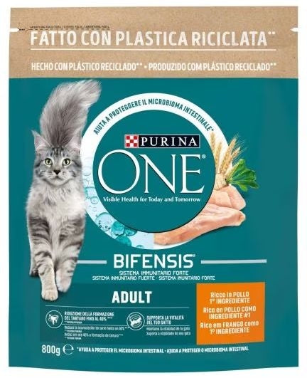PURINA ONE CROCCANTINI GATTO 800G BIFENSIS ADULT RICCO IN POLLO 1 INGREDIENTE