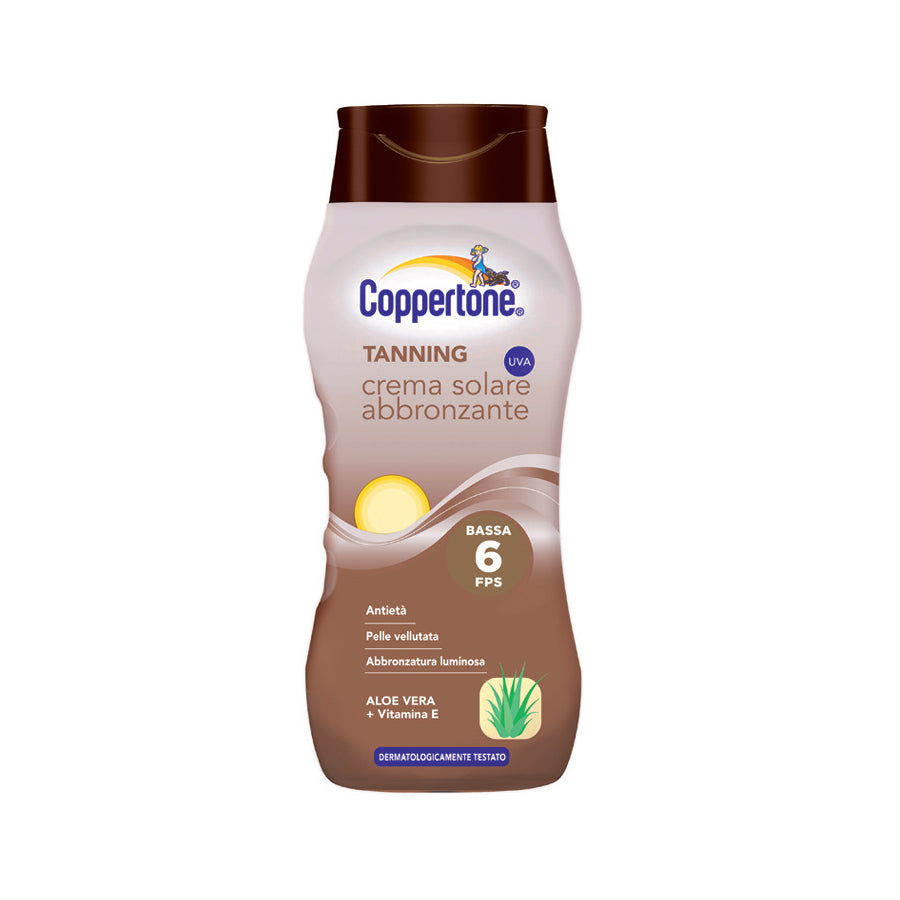 COPPERTONE TANNING CREMA SOLARE ABBRONZANTE BASSA 6 FPS 200ML