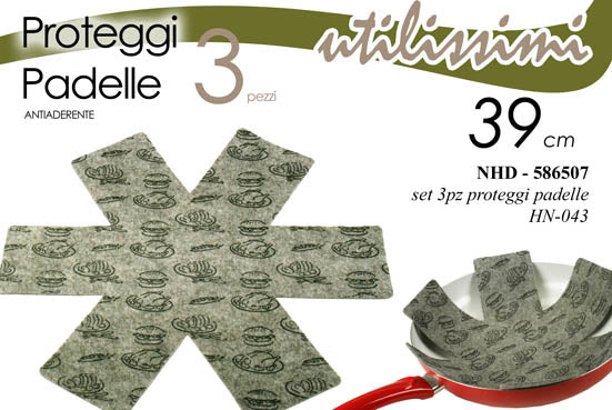 GICOS PROTEGGI PADELLE SET 3 PEZZI CM.39