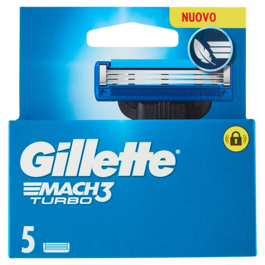 GILLETTE MACH3 TURBO RICARICHE X5