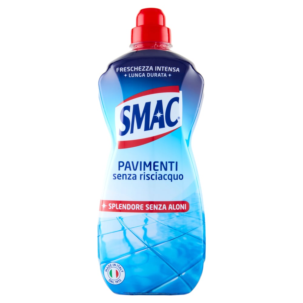 SMAC PAVIMENTI SENZA RISCIACQUO 1L FRESCHEZZA INTENSA SPLENDORE SENZA ALONI