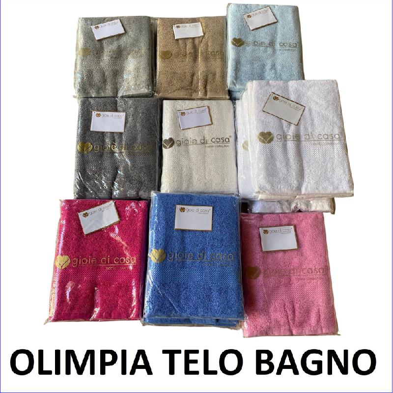 GIOIE DI CASA TELO BAGNO OLIMPIA TINTA UNITA COLORI ASSORTITI
