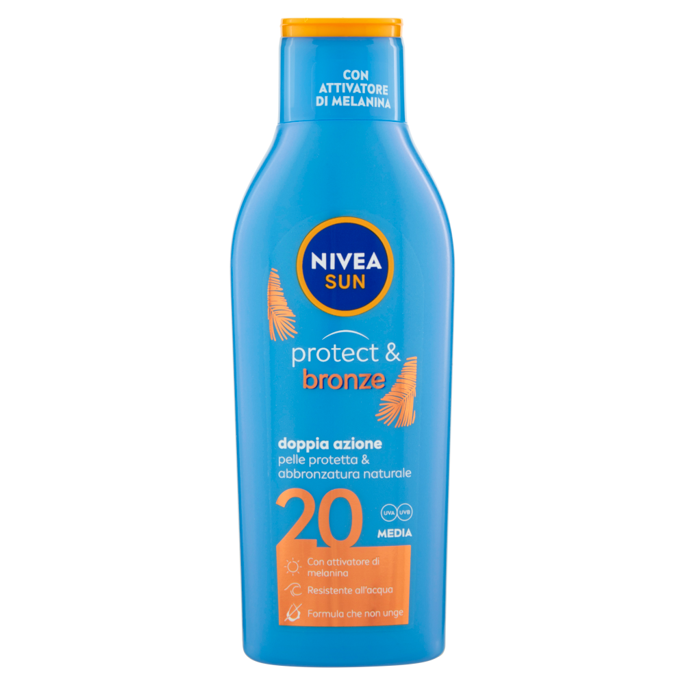 NIVEA SUN PROTECT & BRONZE LATTE SOLARE 200ML SPF 20