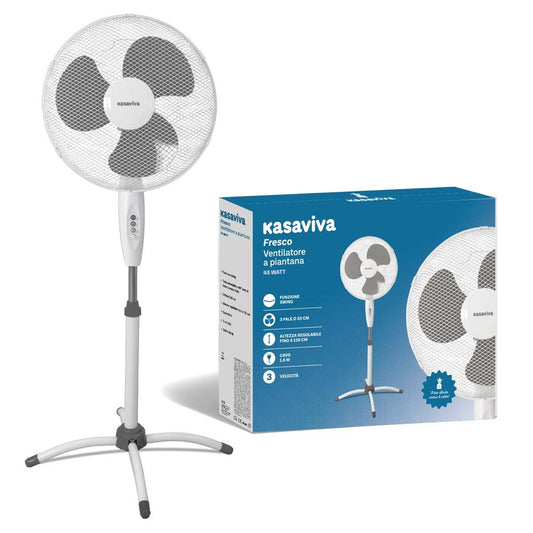 KASAVIVA FRESCO VENTILATORE A PIANTANA 45W CM.130 BIANCO