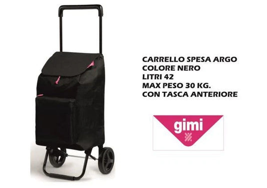 GIMI CARRELLO SPESA NEW ARGO 42LT NERO