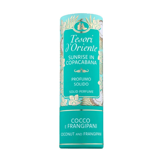 TESORI D'ORIENTE PROFUMO SOLIDO STICK 7ML SUNRISE IN COPACABANA COCCO E FRANGIPANI