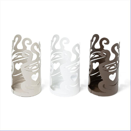 MERCURY LINEA METALLO TAZZA PORTABICCHIERI CM.8X15H COLORI ASSORTITI