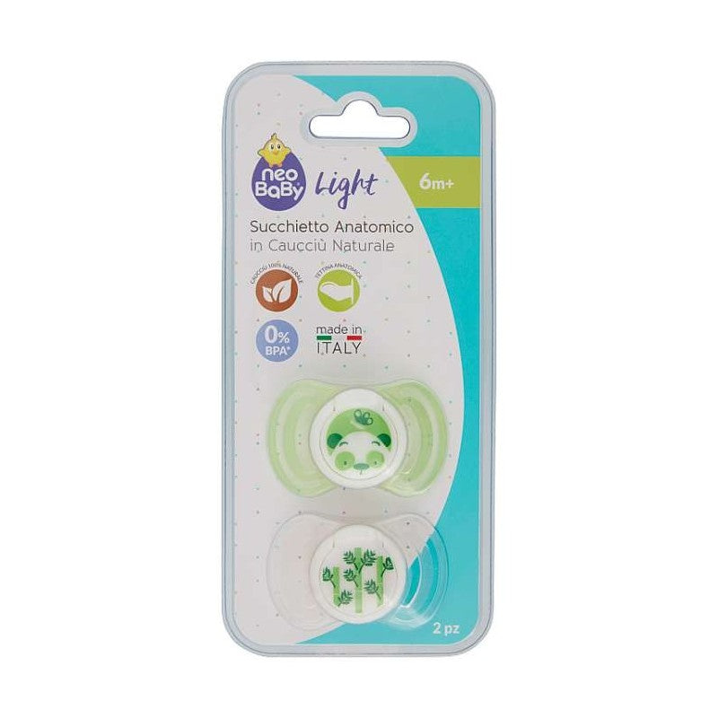 NEOBABY LIGHT SUCCHIETTO ANATOMICO IN CAUCCIU' 6M+ 2PZ