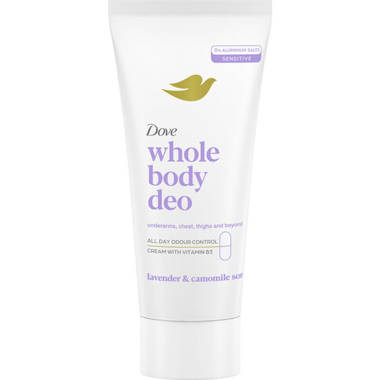DOVE WHOLE BODY DEO CREMA 75ML LAVANDER & CAMOMILE SCENT ALL DAY ODOUR CONTROL