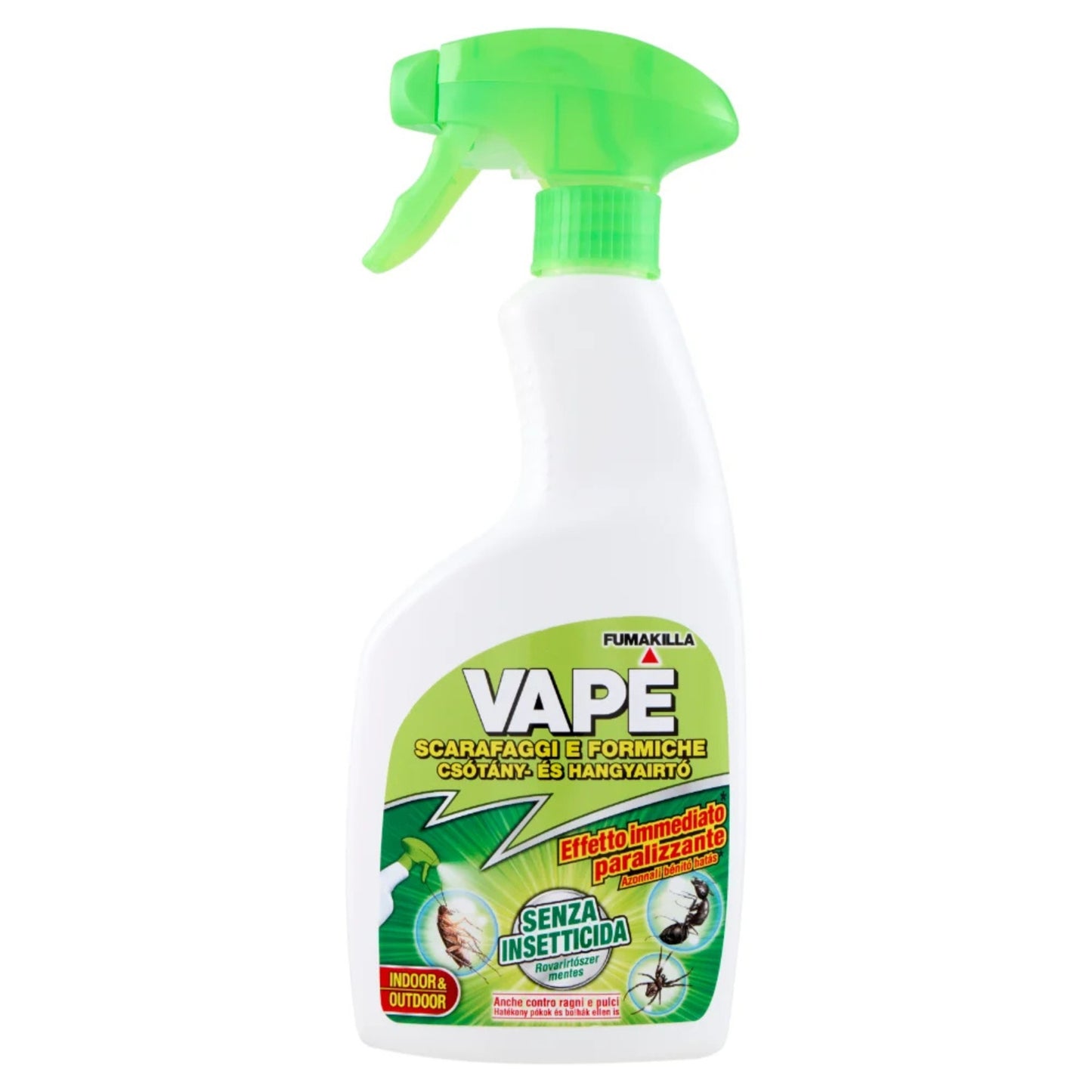 VAPE FUMAKILLA SCARAFAGGI E FORMICHE INDOOR & OUTDOOR TRIGGER 500ML SENZA INSETTICIDA