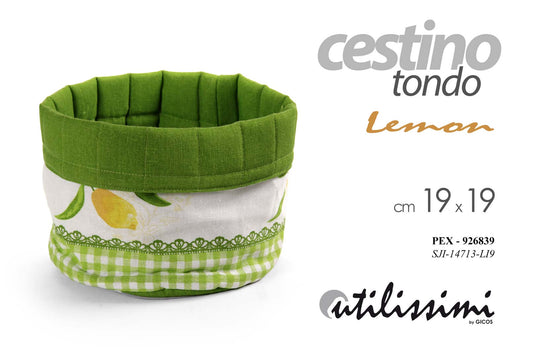 GICOS CESTINO TONDO LEMON CM19X19
