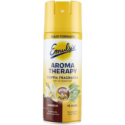 EMULSIO AROMATHERAPY DOPPIA FRAGRANZA 350ML VANIGLIA E TE' VERDE