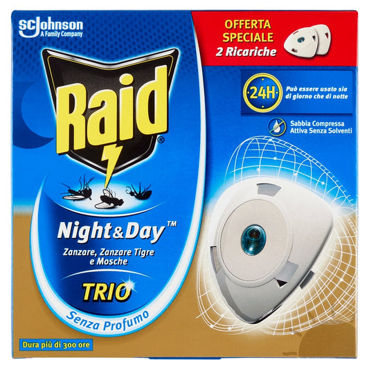 RAID NIGHT&DAY TRIO RICARICHE 2PZ