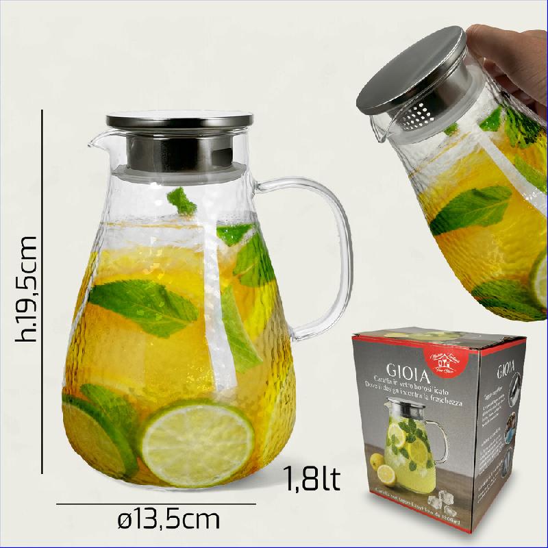 ARCA GIOIA CARAFFA IN VETRO BOROSILICATO 1,8L