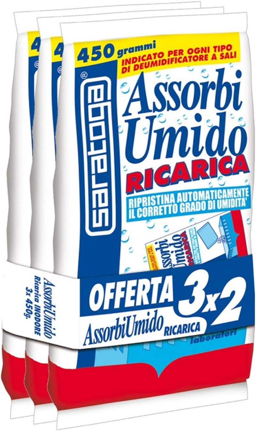 SARATOGA ASSORBIUMIDO 3X2 3X450G RICARICA LAVANDA