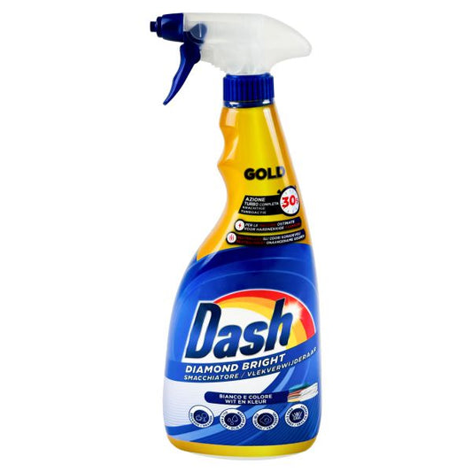DASH DIAMOND BRIGHT SMACCHIATORE SPRAY 750ML BIANCO E COLORE GOLD 30 SECONDI