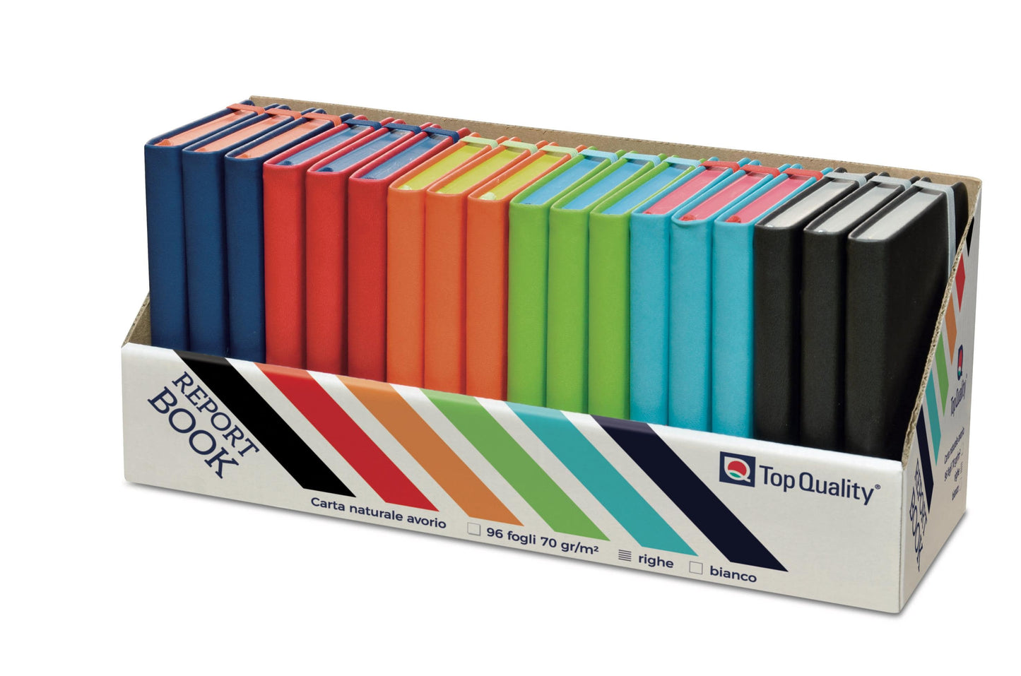 TOP QUALITY REPORT BOOK TACCUINO CON ELASTICO A6 96 FG