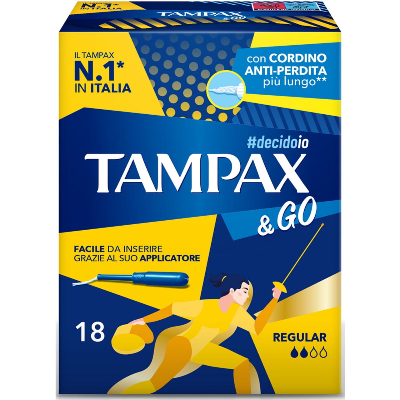 TAMPAX & GO REGULAR X18