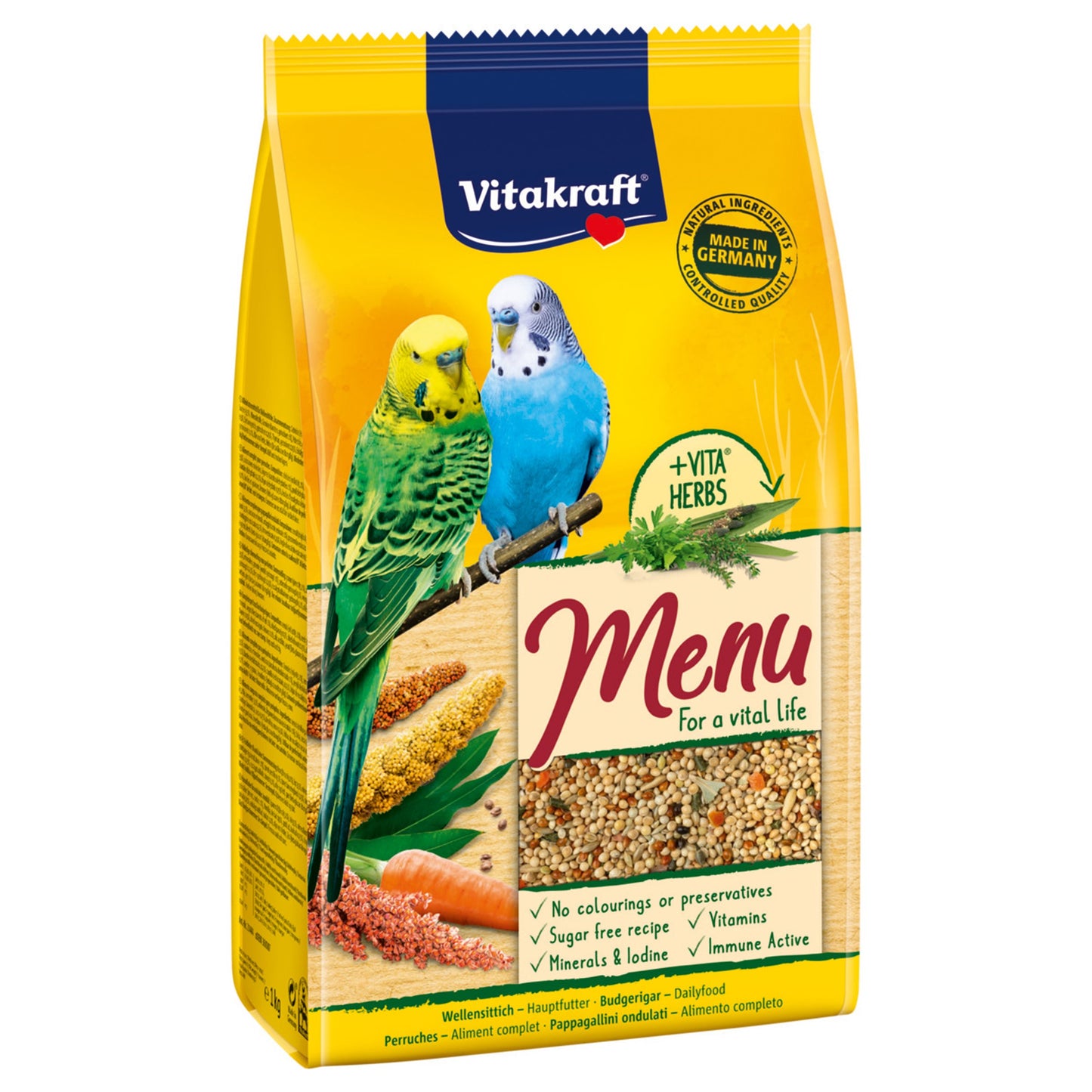 VITAKRAFT MENU PAPPAGALLINI 1KG