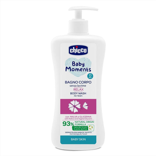 CHICCO BABY MOMENTS BAGNO 500ML 0M+ RELAX MALVA E GLICERINA