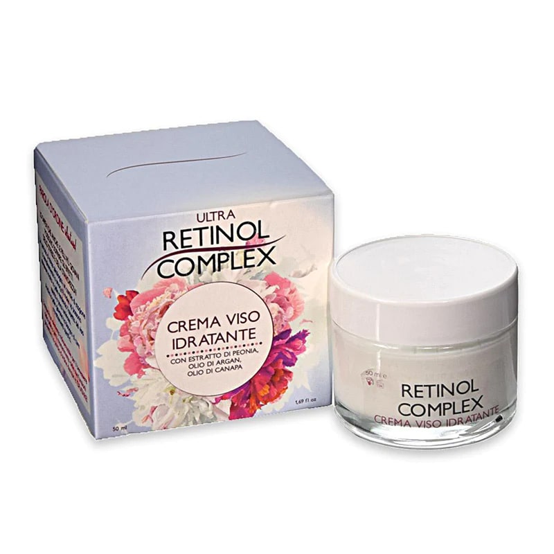 ULTRA RETINOL COMPLEX CREMA VISO IDRATANTE 50ML ESTRATTO DI PEONIA OLIO DI ARGAN VITAMINA E