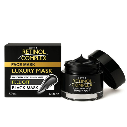 ULTRA RETINOL COMPLEX FACE MASK LUXURY MASK MASCHERA VISO PURIFICANTE 50ML PEEL OFF BLACK MASK