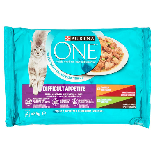 PURINA ONE SINGLE SERVE 4X85 APPETITO DIFFICILE POLLO E MANZO / TACCHINO E ANATRA