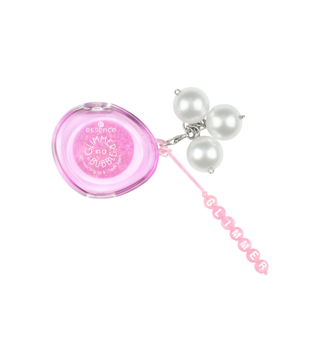 ESSENCE GLIMMER IN A BUBBLE BALSAMO LABBRA E GUANCE CON EFFETTO PH REAGENTE 01 SOFT GLIMMERIN'