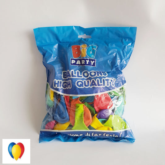 BIG PARTY 100 PALLONCINI MEDIUM CM.26 ASSORTITI