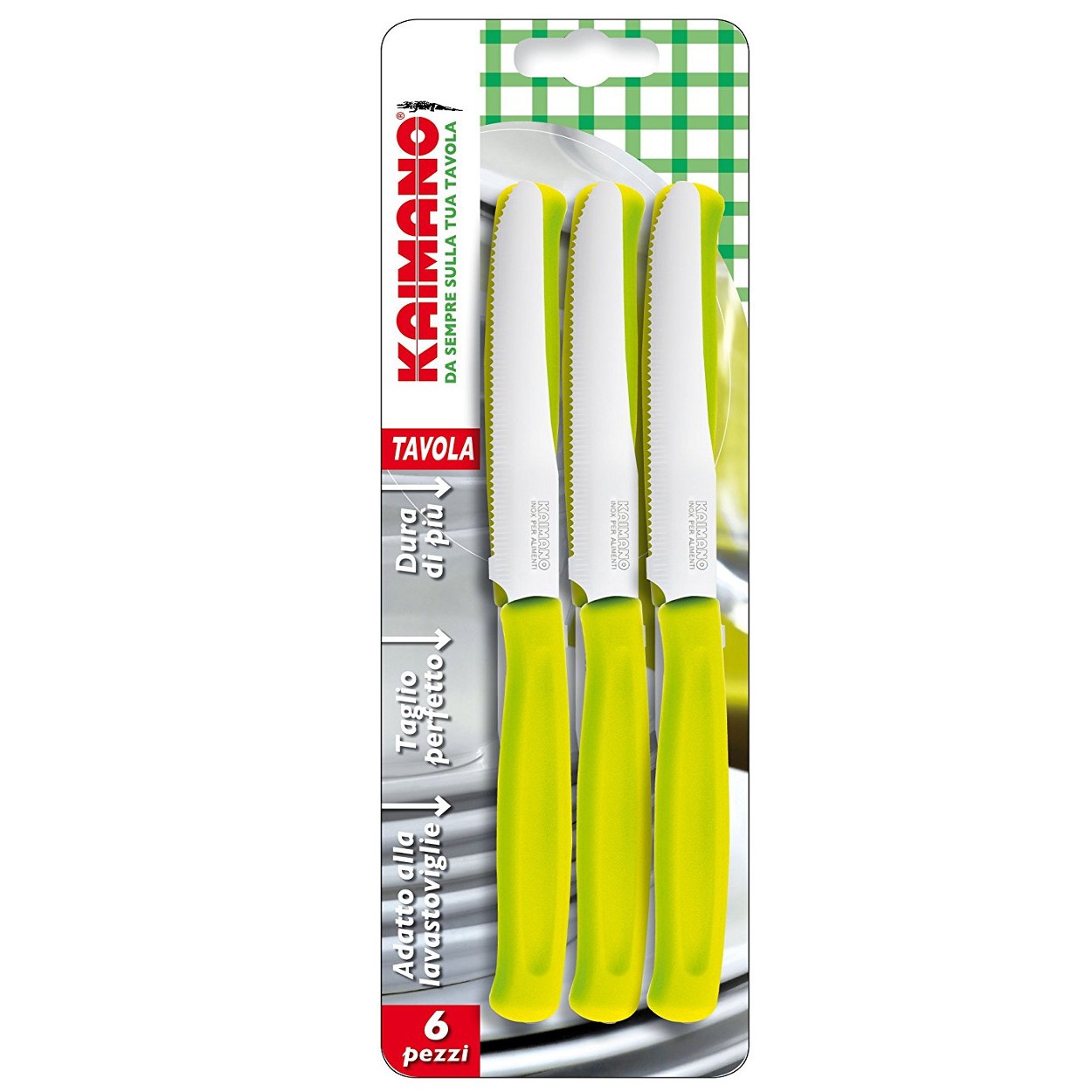 KAIMANO 6 COLTELLI DINAMIK LIME