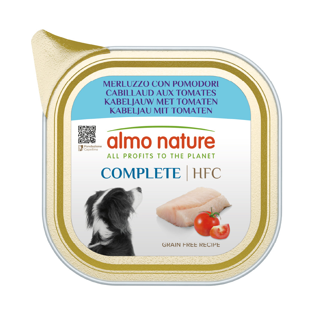 ALMO NATURE COMPLETE HFC CANE 150G MERLUZZO CON POMODORI