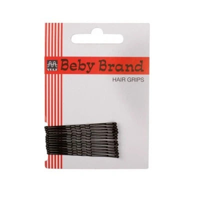 MUSTER BEBY BRANDS HAIR GRIPS NERO 12PZ