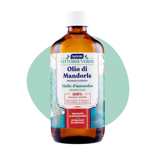 NUNCAS VITTORIA VERDE OLIO DI MANDORLE 250ML 100% NATURALE PRESSATO A FREDDO