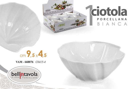 GICOS CIOTOLA PORCELLANA BIANCA CM.9,5X4,5