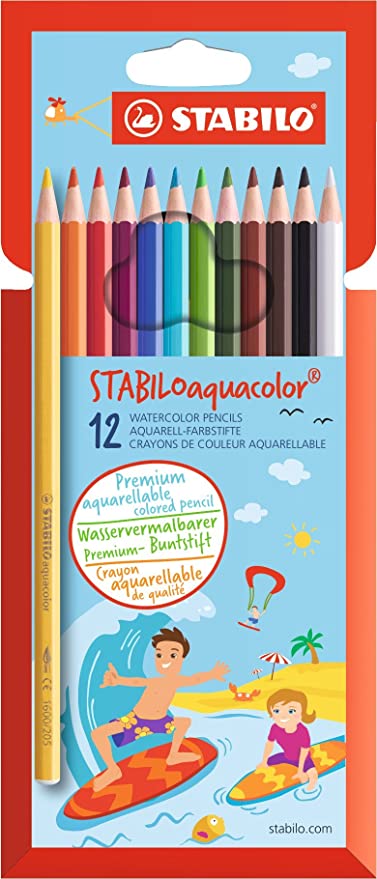 STABILO STABILOACQUACOLOR 12 PASTELLI