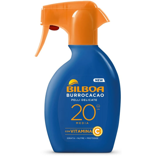 BILBOA BURROCACAO PELLI DELICATE SOLARE 20 TRIGGER 250ML