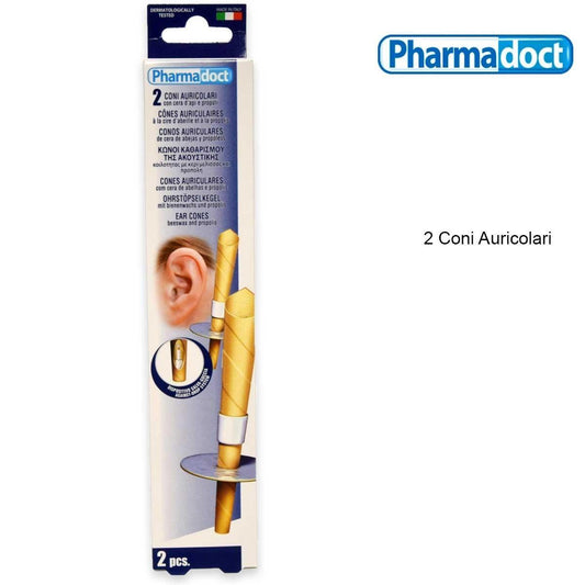 PHARMADOCT CONI AURICOLARI CON CERA D'API E PROPOLI 2PZ