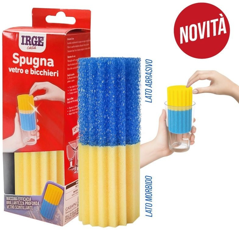 IRGE CASA SPUGNA VETRO E BICCHIERI