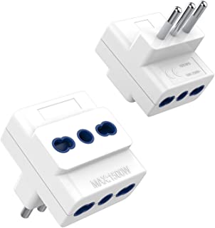 DUESTAR ADATTATORE TRIPLO 10 AMP 10/16