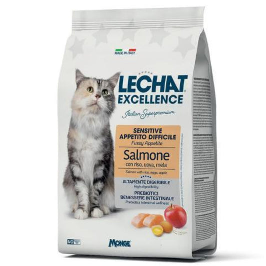 LECHAT EXCELLENCE CROCCANTINI 400GR SENSITIVE APPETITO DIFFICILE SALMONE