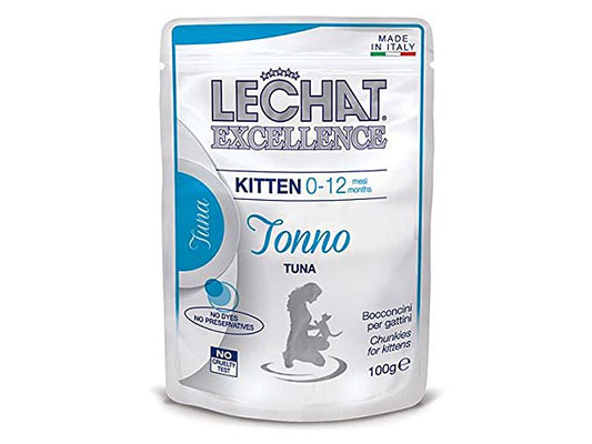 LECHAT EXCELLENCE BOCCONCINI 100G KITTEN 0-12 MESI TONNO
