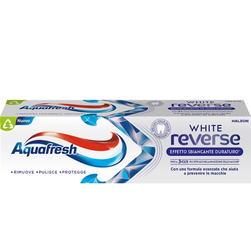 AQUAFRESH DENTIFRICIO 75ML WHITE REVERSE EFFETTO SBIANCANTE DURATURO