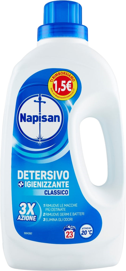NAPISAN LAVATRICE LIQUIDO 1,15L 23 LAVAGGI IGIENIZZANTE CLASSICO
