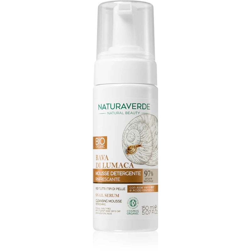 NATURAVERDE BIO BAVA DI LUMACA MOUSSE DETERGENTE RINFRESCANTE 150ML