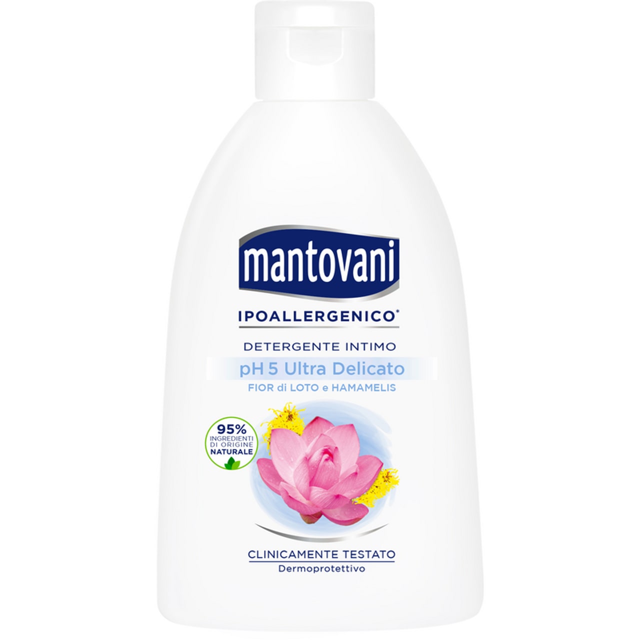 MANTOVANI IGIENE INTIMA 250ML PH 5 ULTRA DELICATO ESTRATTI DI FIOR DI LOTO E HAMAMELIS
