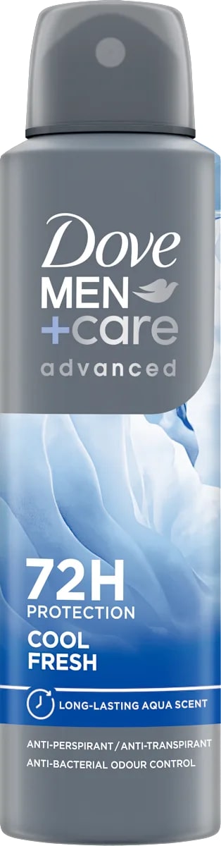 DOVE MEN+CARE ADVANCED DEO SPRAY 150ML COOL FRESH 72H