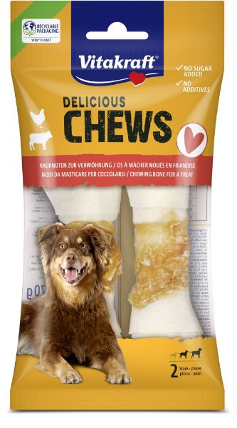 VITAKRAFT DELICIOUS CHEWS NODI DA MASTICARE PER COCCOLARSI 70G 2PZ